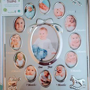 Baby's First Year Picture Frame Keepsake Baby Shower Gift